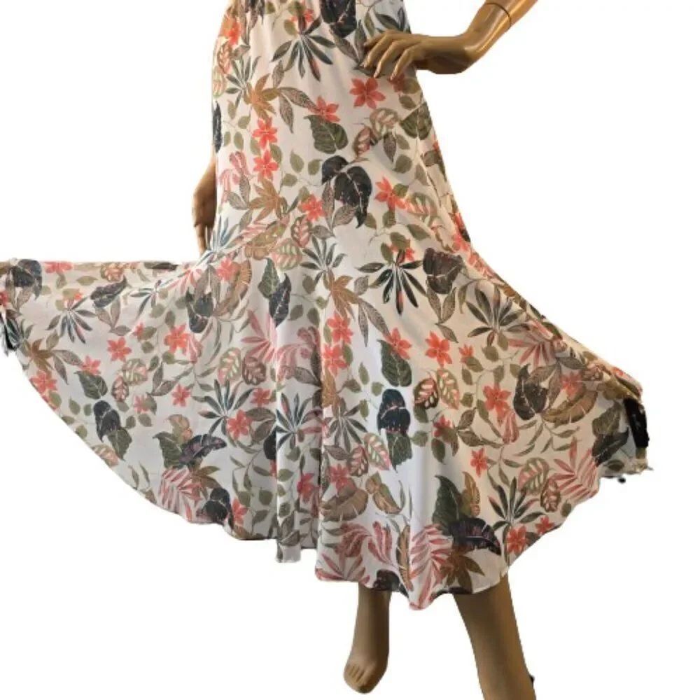 DREW Anthropologie Maxi Skirt Floral Pattern WomenβSize XS Made In USA